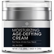 1.69oz Face Moisturizer For Men, Retinol Collagen Peptides Caffeine Hyaluronic Acid, Improve The Look Of Aging Cream