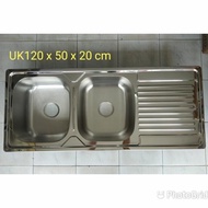 SPESIAL SINK BAK CUCI PIRING 2 LUBANG 1 SAYAP 12050 CAMILLE_DAISY