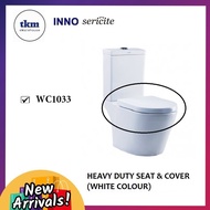 Bright Cabin INNO SERICITE HEAVY DUTY D SHAPE SOFT CLOSE CLOSING TOILET SEAT AND COVER FOR SERICITE 