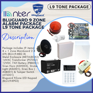 Bluguard Security Burglar Wired Alarm LED L9 TONE PACKAGE Set 8 +1 Zone Include 9 Item Home Shop use