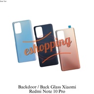 Back Cover BACKDOOR BACKCOVER XIAOMI REDMI NOTE 10 PRO BACK Cover BACK GLASS Case