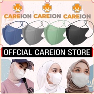 CAREION 3D Duckbill Mask 4 Layer Headloop Earloop 4ply Face Mask 10pcs BFE>95% Disposable V mask