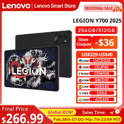 Global ROM Lenovo LEGION Y700 2025 Tablet Snapdragon 8 Gen 3 Octa Core 8.8 Inch 165Hz Display Androi