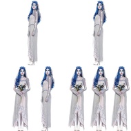Light Gray Zombie Corpse Bride Halloween Costume for Women