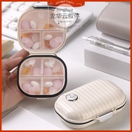 Ship 24hPortable 7-Day Pill Organizer Case Weekly Medicine Box with Rotating Dial 7 Compartments Whi