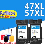 For Canon Ink PG 47 CL 57 ink cartridge for Canon PIXMA E3370 E3470 E400 E410 E417 E460 E470 E477 E4