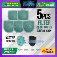 Original HEPA Filter Q5 Pro 5 PCS PM2.5 Masker Filter Refill