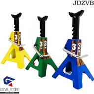 JDZVB Metal Jack Stands, Decoration Tool Lift Pair Rack Simulation Jack Stands, 3 Ton 6 Ton Height A