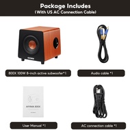 AIYIMA ซับวูฟเฟอร์800X 150W 3Ohm 8นิ้วลำโพงที่ใช้งานลึกไม้เบสเม็ดเครื่องขยายเสียงวูฟเฟอร์ RCA/AUX/LF