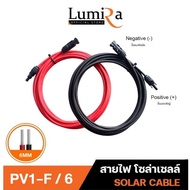 LUMIRA Solar Cell Wire PV1-F No. 6 sqmm Length 5/10/20 Meters MC4 Connector Tight Head Use Immediate