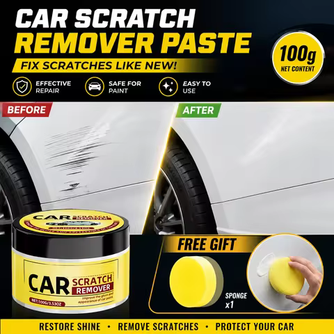 100g Nano Car Scratch Remover Wax 3Min Paint Repair Color Adaptive No Tools HydroShield Waterproof U