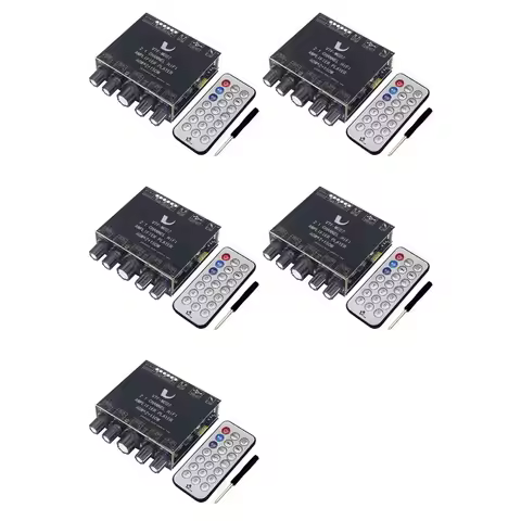 A99E-5Pcs 2X60w+150W Subwoofer Bluetooth 5.3 Power Amplifier Board USB Sound Card 2.1 Channel Equali