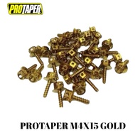 [ 10PCS ] PROTAPER COVER SET SCREW SET GOLD / TITANIUM [ M4X15 & M5X20 & M5X15  ]