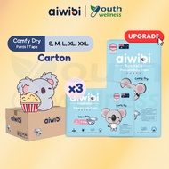 [Carton] Aiwibi Comfy Dry Baby Diaper Tape / Pants (3 Packs) 1.8mm Ultra Thin