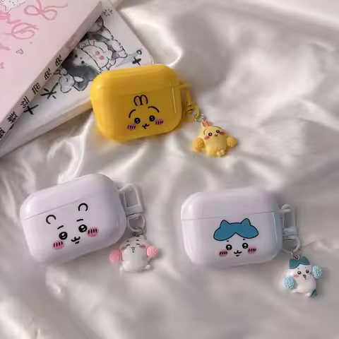 Anime Chiikawa Hachiware Soft Silicone Protective Cover For AirPods 2 3 4 Pro Bluetooth Wireless Ear