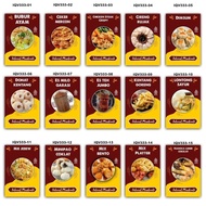 Wall decoration Cafe Poster home decoration dining cafe trendy Menu cafe display custom food stall