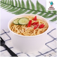 390ml White Paper Bowl (BT)(50sets±) / Disposable Paper Bowl with Lid  / Mangkuk Kertas / 纸碗 / 碗