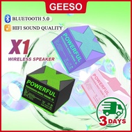 Geeso X1 speaker portable Bluetooth 5.0 stereo surround mini desktop speaker outdoor subwoofer louds