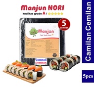 Manjun Nori Yaki Sushi Halal Seaweed Korean Gimbap Seaweed 5 pcs