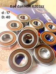 10 bạc đạn NSK 6203 ( hàng bãi ) còn mới 96%