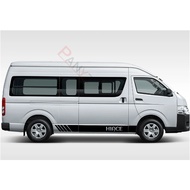 Car Door Side Stickers For Toyota Hiace 200 300 Van Tuning Accessories Auto MPV Vinyl Film Decal Bus