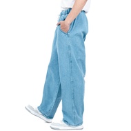 Gizmo - Baggy Pants Relaxed Jeans Bioblitz Baggy Pants Elastic Waist Oversize Denim Baggy Jeans Men