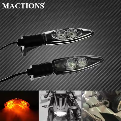 Motorcycle 2PCS LED Front Turn Indicator Rear Signal Lights For BMW F800GS S1000RR F800R K1300S R ni