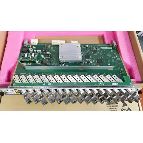 GPFD Service Board 16 Ports GPON OLT Mainboard With SFP Modules Class C++ For HUAWEI MA5683T/MA5603T