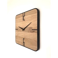 KAYU Modern wall clock/ modern wall clock/Teak Wood wall clock/ Square wall clock