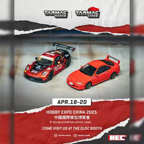 TW 1:64 HEC 2025 Porsche 911 GT3 R Macau GT Cup Honda Mugen Integra TypeR DC2 Diecast Car Model Coll