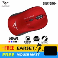 (READY STOCK)Alcatroz-AirMouse Duo 3 Wireless + 2.4G Bluetooth Silent Mouse (Battery Included) Free 