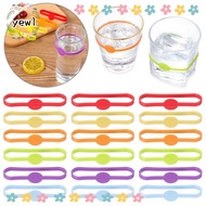 YEWW Wine Labels Goblet Tag Silicone Cocktail Beer Glass Cup