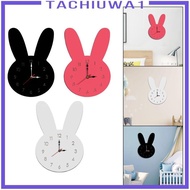 [Tachiuwa1] Rabbit Wall Clock Kids Wall Clock Wall Hanging Clock Decorative Clocks for Walls for Farmhouse Kitchen Classroom Living Room