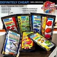 Premium Akari Maxi Blue Yellow Red Parrot Louhan Goldfish Pro Cichlid Pellet 100g – Color Enhancing 