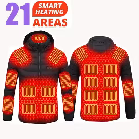 USB men's and women's thermal jacket, winter thermal jacket, electric jacket, waterproof jacket, the