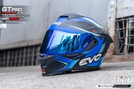 EVO GT-PRO RENEGADE ONE BLUE (REVO BLUE LENS) FULL FACE DUAL VISOR WITH FREE CLEAR LENS