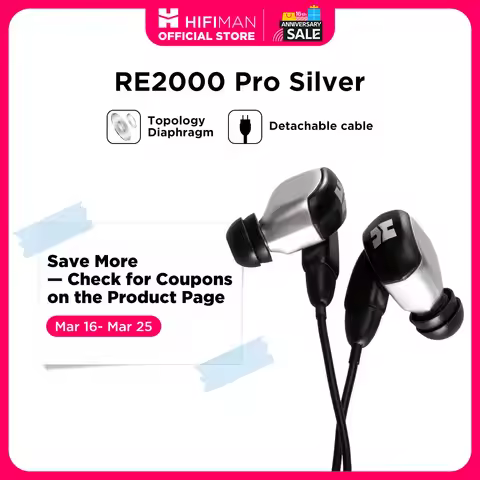 HIFIMAN RE2000 Pro Silver In-Ear Monitor with Topology Driver
