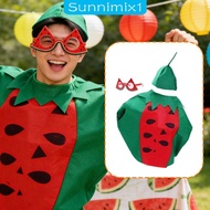[Sunnimix1] Reusable Adult Watermelon Costume for Parties, Role-playing Games, And Fashion Shows