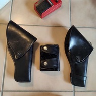 厚實真皮左輪手槍套 彈夾套 槍袋 revolver pistol holster gun電影道具 西部 香港 戰爭 皮套 警探 角色扮演 cos 生存 打火機