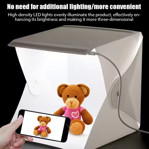 Lightbox Light Box Mini Photo Studio Box 23*22*24cm Photography Box Light Studio Shooting Tent Box K