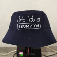 Bucket HAT BROMPTON DISTRO BROMPTON Bike Plain CUSTOM INDONESIA High Quality Material