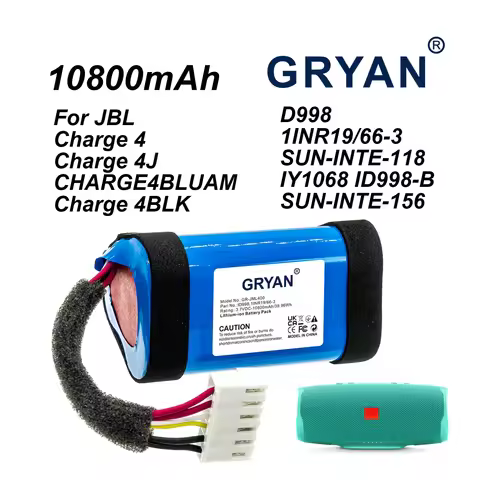 10800mAh Speaker Battery for JBL Charge 4 Charge 4J JBLCHARGE4BLUAM Charge 4BLK 1INR19/66-3 SUN-INTE