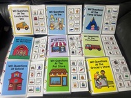 【現貨】幼稚園升小學英文教材睇圖搵答案（將啱既答案貼落問題下面）在家訓練小朋友/適合幼稚園小朋友/9本，每本8個問題