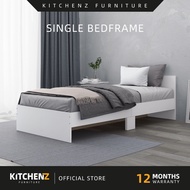 KitchenZ Wooden Single Bed Frame with Headboard Katil Single Kayu HMZ-FN-BF-8022/8222