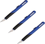 X-Acto ELMERS Retract-A-Blade Knife, 11 Blade-Blue/Black (X3204), 3 Pack