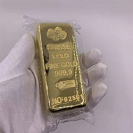 Free Shipping 1:1 Copy Suisse 1000g Gold Bar 1kg Gold Bullion Switzerland Bar Replica Bullion Jewelr