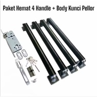 Butterfly fighting door handle package 2-door minimalist door handle/ for 2-door goalpost model