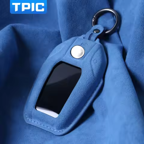 Alcantara Car Key Case Cover Key Chain For BMW 5 7 series G11 G12 G30 G31 G32 i8 I12 I15 G01 X3 G02 