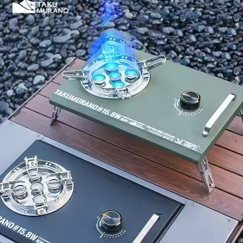 Outdoor Camping Portable Folding Gas Stove Camping Cassette Stove IGT Tabletop Stove Small Cookware 