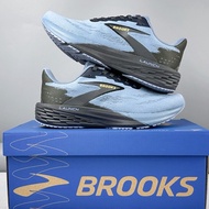 RL6K Brooks Launch 11 Comfortable Anti-Slip Wear-Resistant Low-Top Running Shoes Light Blue Black